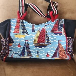 Paul Brent Coastal/Nautical Canvas Tote Beach Bag